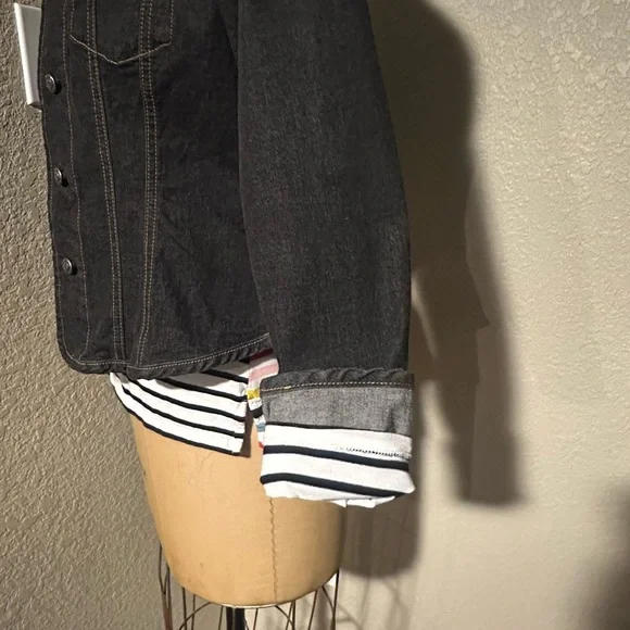 Faconnable Dark Denim Jean Jacket - Picture 8 of 8